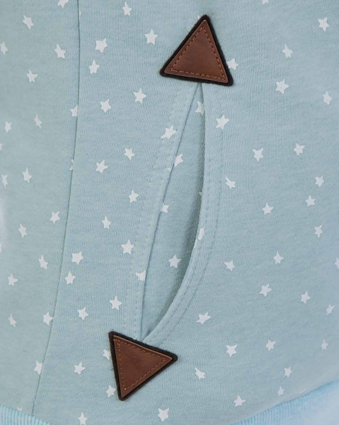 Толстовка женская с капюшоном Naketano Darthovic Pastel Blue (Mel Feathers M)