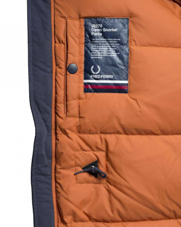 Пуховик мужской Fred Perry J3270 (XL темно-синий)