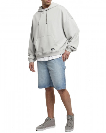 Толстовка мужская с капюшоном Urban Classics 80's Hoody TB4154 (XL серый светлый)