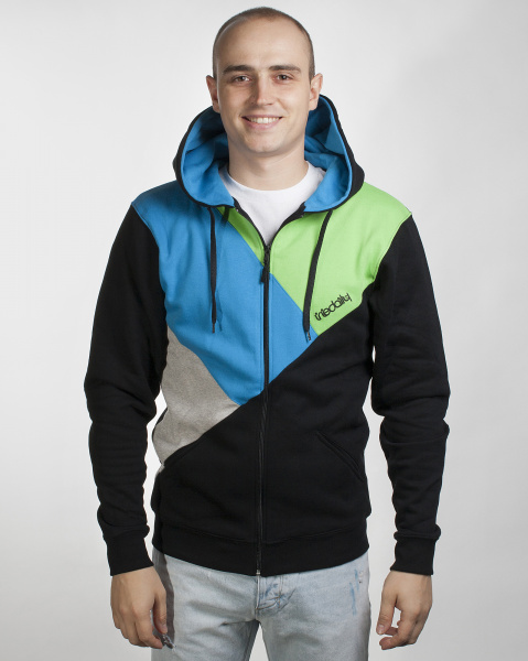 Толстовка Iriedaily Diagonal Zip Hooded (XL Black)