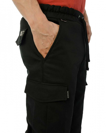 Джоггеры мужские на флисе Cool Penguin JMD 1713W (Black XL черный)