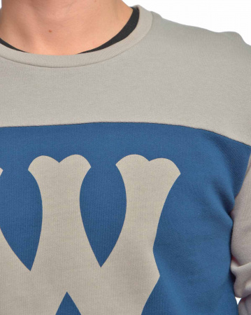 Толстовка мужская свитшот Wesc Franchise (L серо-синий)