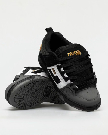 Кеды низкие мужские DVS COMANCHE (Black White Charcoal Nubuk, 11.5)
