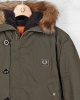Пуховик мужской Fred Perry J3270 (XL темно-зеленый)