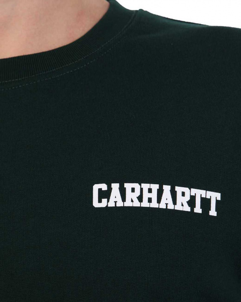 Толстовка свитшот Carhartt College Sweatshirt (L изумрудный темный)