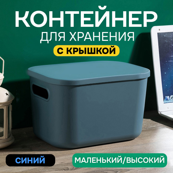 Контейнер АЛИ ЧАЙНА, SH179, 7.2 L (7.2 L синий высокий маленький)