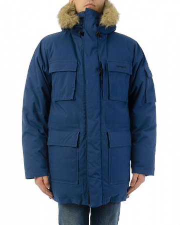 Пуховик Carhartt WIP Bering Parka (M голубой)
