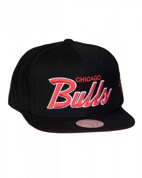 Головной убор MM19008 Foundation Script Snapback CHICAGO BULLS Black 6HSSMM19008-CBUBLCK (CHICAGO BULLS Black, OS)