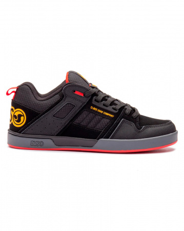 Кеды низкие мужские DVS COMANCHE 2.0+ (Black Yellow Fry Nubuk, 10.5)