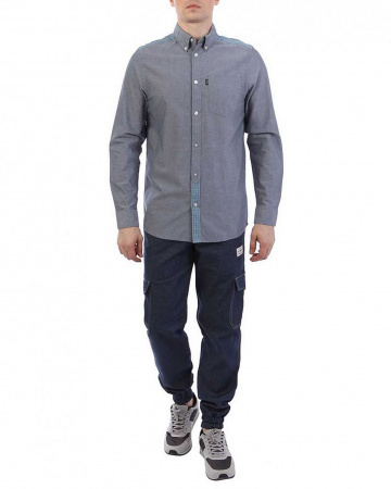 Рубашка Wesc, C1, Lamar Men's l/s Shirt (S синий)