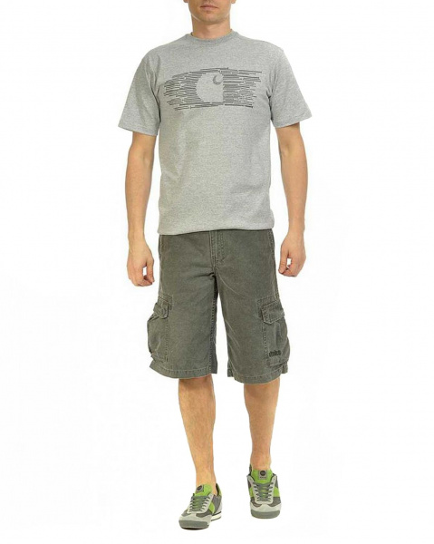 Футболка Carhartt USA 101129 034 (S серый золотой)