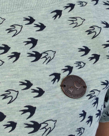 Футболка женская Naketano Wolle will Vogel (n) VIII (XL светло-зеленый)