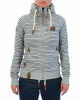 Толстовка женская с капюшоном на молнии Naketano Nasenhaarwickler (Grey Melange XS)