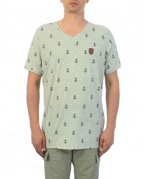 Футболка мужская Naketano Cafe FULL (Stone Grey Melange XXL)
