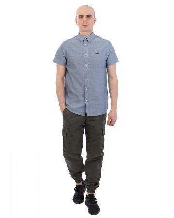Рубашка Wesc, C1, Gaber Men's s/s Shirt (L темно-голубой)
