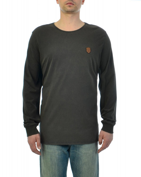 Футболка лонгслив мужская Naketano AAL macht An (3XL синий индиго)