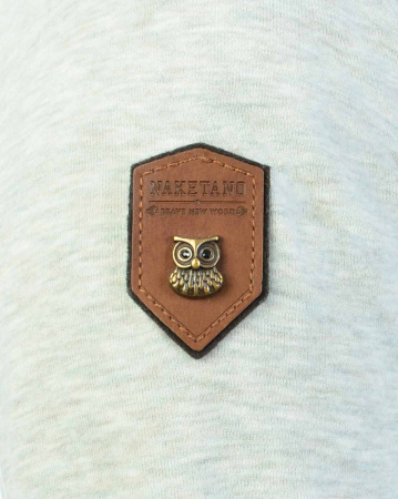 Толстовка женская на молнии с капюшоном Naketano Brazzo Jeck (Stone Grey M)
