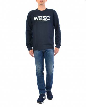 Толстовка Wesc Wesc Crewneck Sweatshirt (M темно-синий)