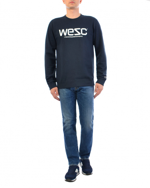 Толстовка Wesc Wesc Crewneck Sweatshirt (M темно-синий)
