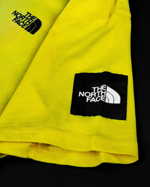 Футболка The North Face Left Label Back Box Print (Yellow Short-Sleeve Black Label L)