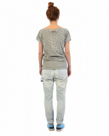 Футболка женская Naketano Squandering (Gun Smoke Grey Melange XS)