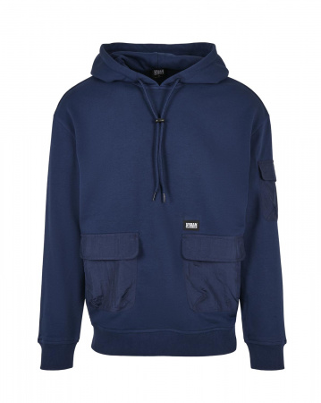 Толстовка мужская с капюшоном Urban Classics 80's Hoody TB4135 (XL темно-синий)
