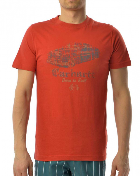Футболка Carhartt S/S K559 T-shirt Regular (S кирпичный)