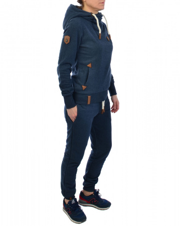 Толстовка женская с капюшоном Naketano Hier ist der Manager (Indigo Blue S)