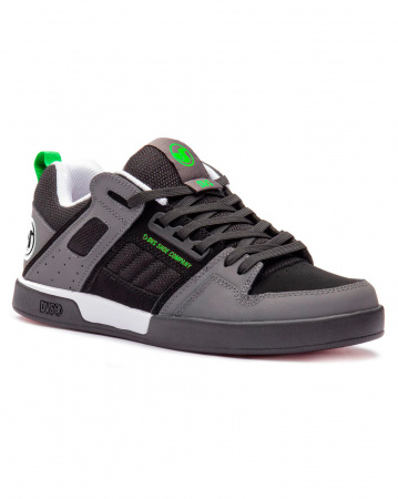 Кеды низкие мужские DVS COMANCHE 2.0+ (Black Charcoal Lime Nubuck, 11.5)