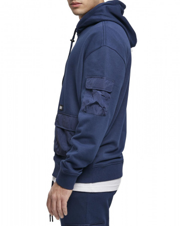 Толстовка мужская с капюшоном Urban Classics 80's Hoody TB4135 (XL темно-синий)
