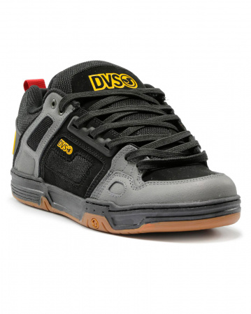 Кеды низкие мужские DVS COMANCHE (BLACK CHARCOAL GUM Nubuck, 12)