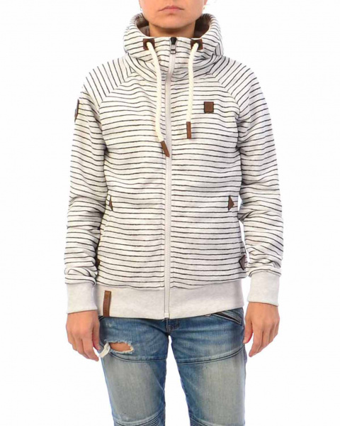 Толстовка женская с капюшоном Naketano Darth Ankerdizzel Zip (S серый золотой)