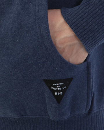 Толстовка с капюшоном на молнии Realm & Empire Great Britain (M темно-синий)