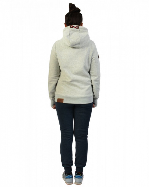 Толстовка женская с капюшоном Naketano Schmierlappen Jeck (Stone Grey L)