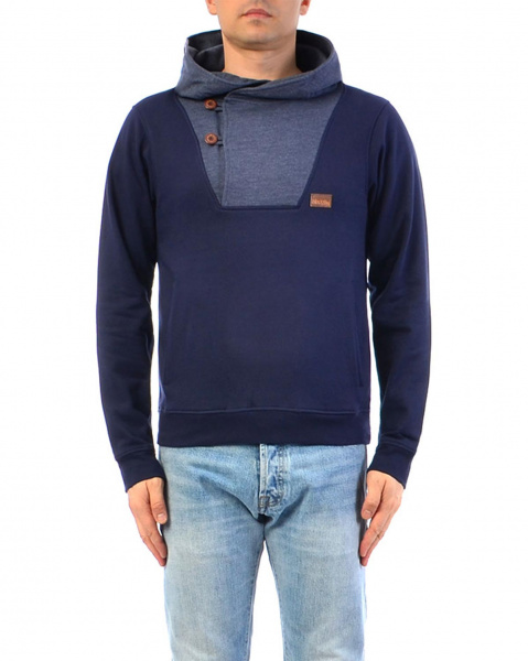 Толстовка мужская с капюшоном Iriedaily Ean Effort Hoody (S синий)