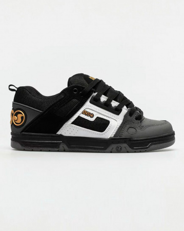 Кеды низкие мужские DVS COMANCHE (Black White Charcoal Nubuk, 11.5)