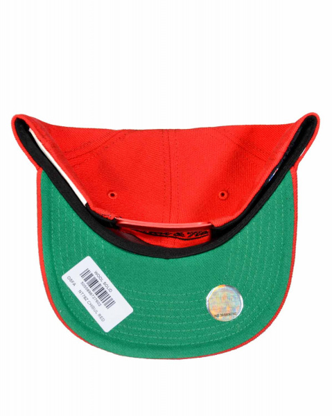 Бейсболка прямая Mitchell and Ness NT78Z WOOL SOLID 2 SNAPBACK (Chicago Bulls NT Red)