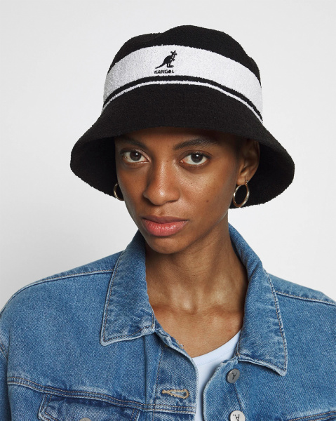 Панама Kangol Bermuda STRIPE BUCKET K3326ST (BK001 Black, S)