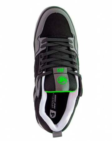 Кеды низкие мужские DVS COMANCHE 2.0+ (Black Charcoal Lime Nubuck, 10.5)