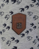 Толстовка женская с капюшоном Naketano Darthovic Feathers (Birds Grey L)