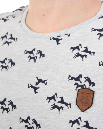 Толстовка мужская свитшот Naketano Asgardian (XL пепельно-серый)