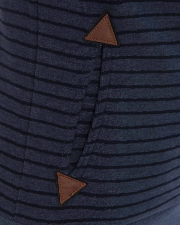 Толстовка женская с капюшоном Naketano Darthovic Stripe (Asd Blue M)