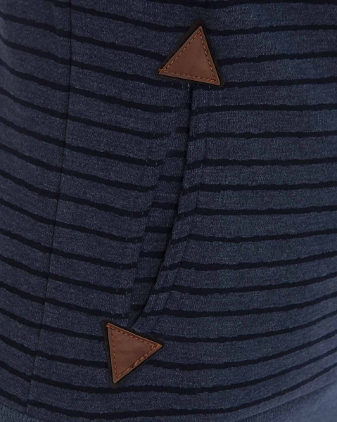 Толстовка женская с капюшоном Naketano Darthovic Stripe (Asd Blue M)