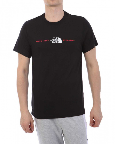 Футболка The North Face 000035533 (M черно-красный)