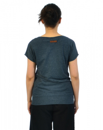 Футболка женская Naketano Pflaumen & Bananen (XL синий индиго)