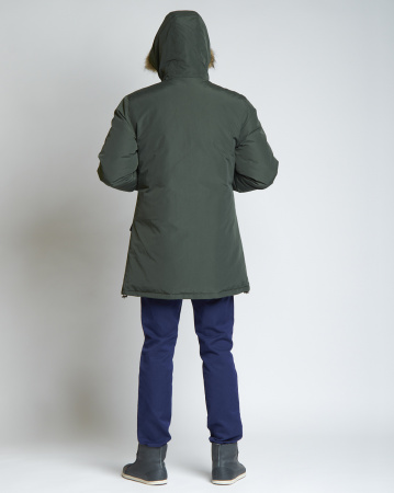 Пуховик мужской Fred Perry SJ3079 (S темно-оливковый)