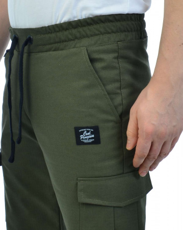 Джоггеры мужские на флисе Cool Penguin JMR 1713W (Khaki XXL темно-зеленый)