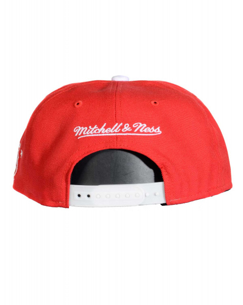 Бейсболка прямая Mitchell and Ness NJ27Z XL LOGO 2 TONE (Detroit Red Wings Red)