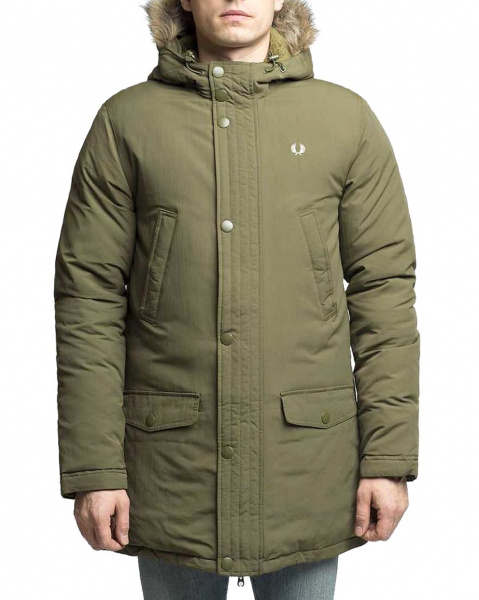 Пуховик мужской Fred Perry SJ5379 (XXL зеленый)