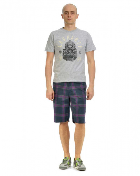 Футболка Carhartt USA K517 T-shirt Regular (S серый золотой)